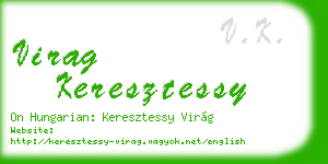 virag keresztessy business card